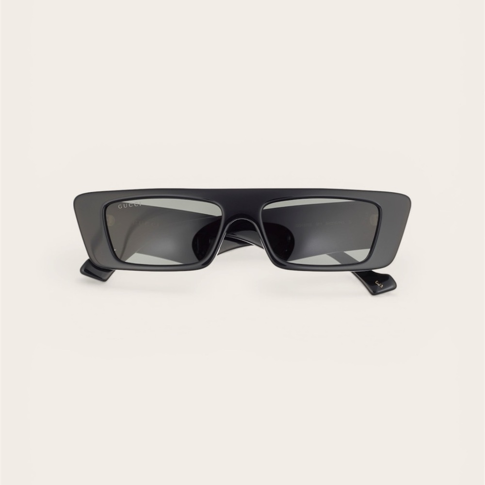 Gucci Black Rectangular Glasses - image 3